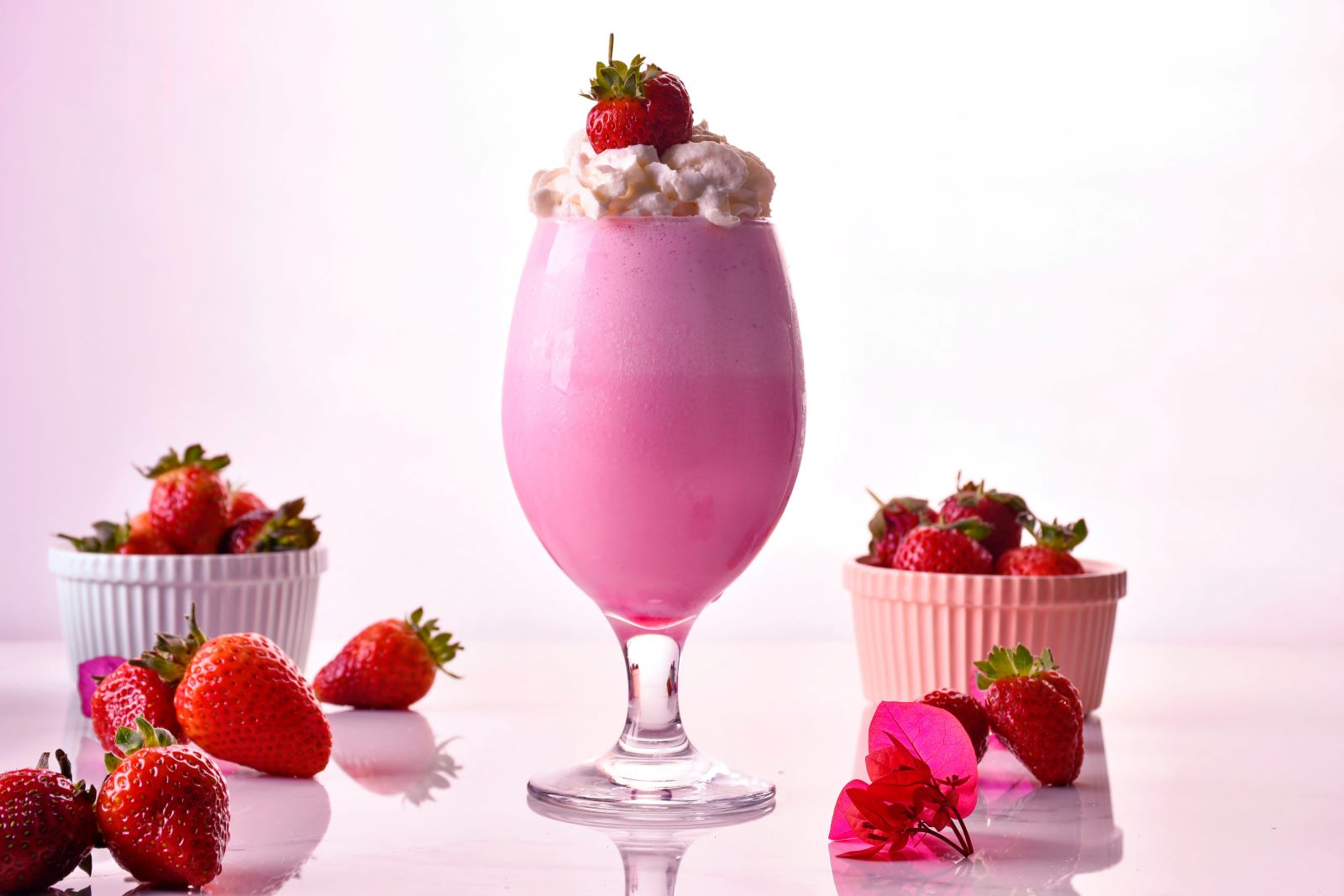 Receita de Mousse de Morango Proteica 