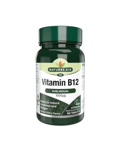Vitamina B12 1000 Mcg. (Sublingual) - 90 Comp.- Natures Aid
