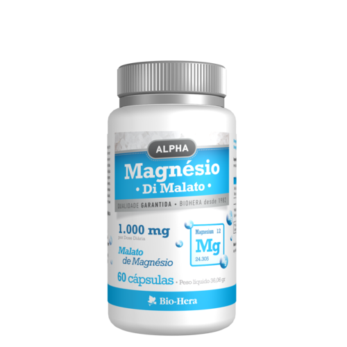 Magnésio Di Malato 60 cápsulas - Alpha