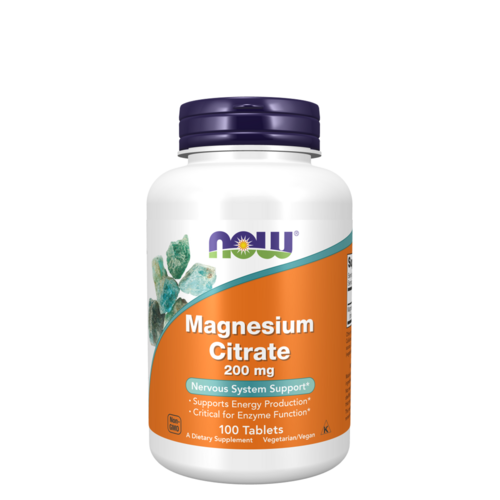 Now Magnesium Citrate 200mg 100 Comprimidos